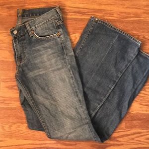 Used 7 for all Mankind Flared blue jeans
